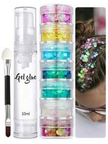 Kit 12 Cores Glitter Neon