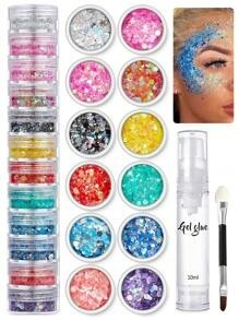 Kit 24 Cores Glitter Neon