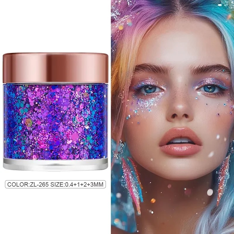 Kit 6 Cores Glitter Neon